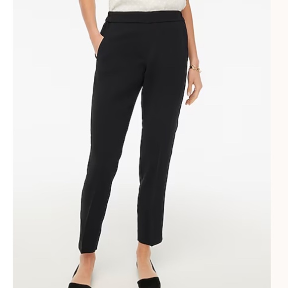 NWT Black J. Crew Tall Jamie dress pant with elastic waist. SZ 16 - Picture 1 of 7